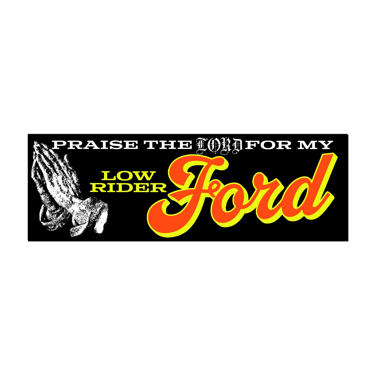 Low Rider Ford Bumper Sticker