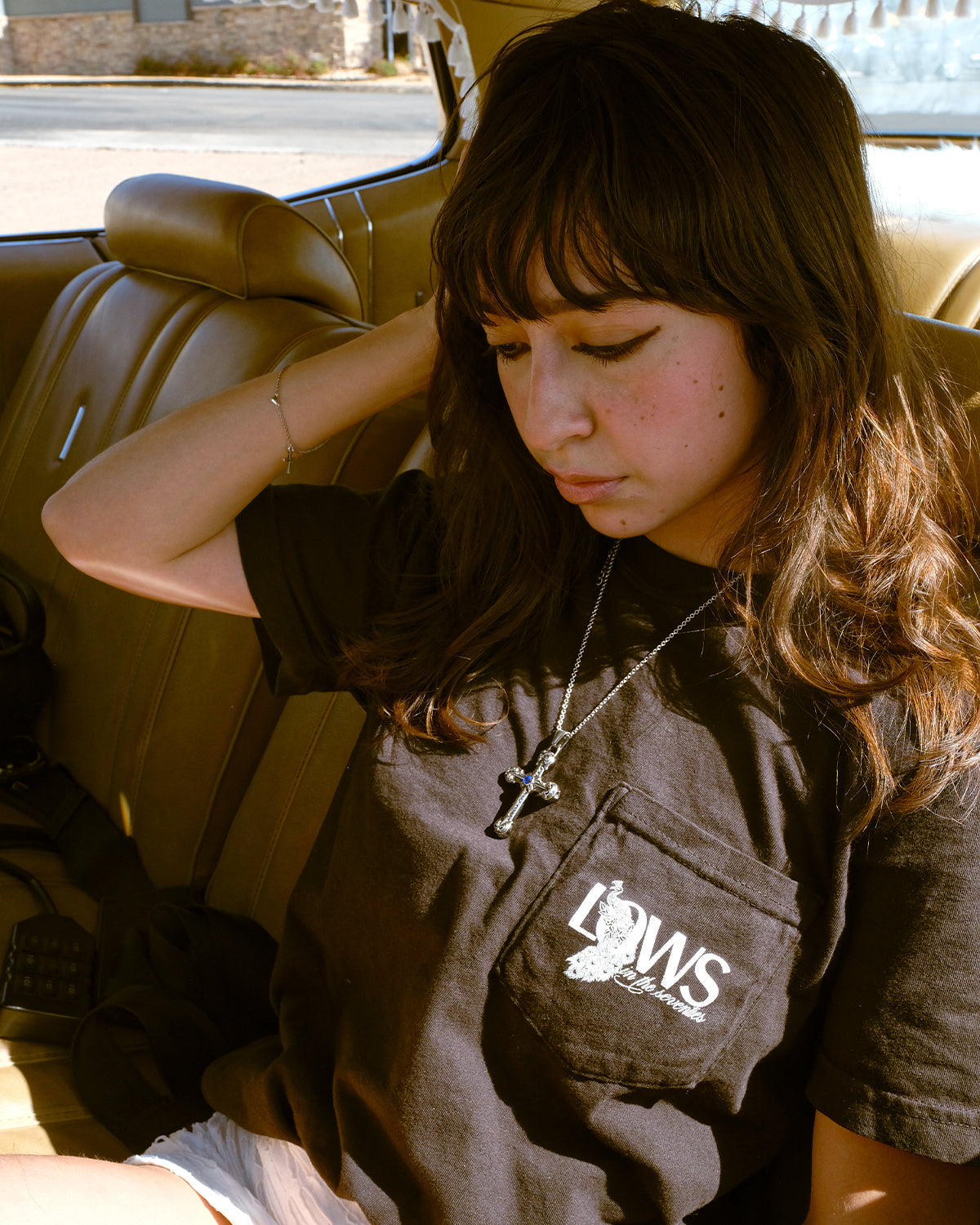 Lows Peacock Pocket Tee