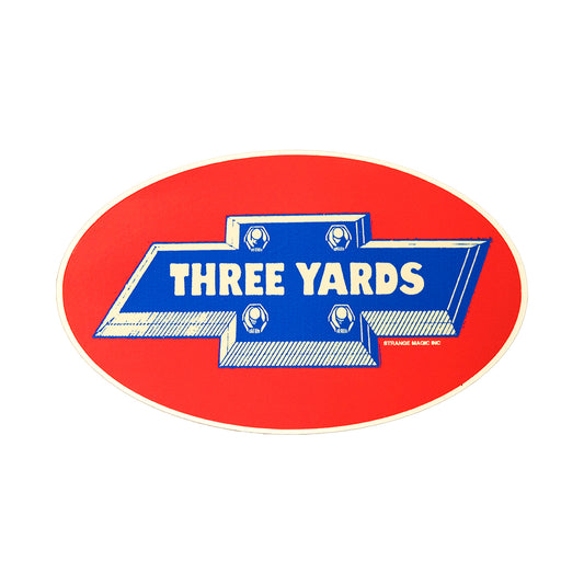 Three Yards sticker